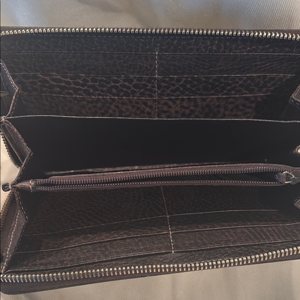 Brown Monogram Zip Wallet - Picture 3 of 3